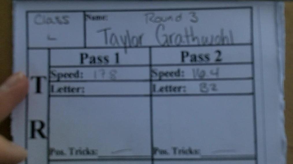 Taylor Grathwohl W1 Round 3 Pass 2