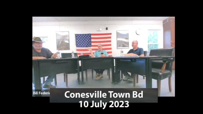 Conesville Town Bd -- 10 July 2023