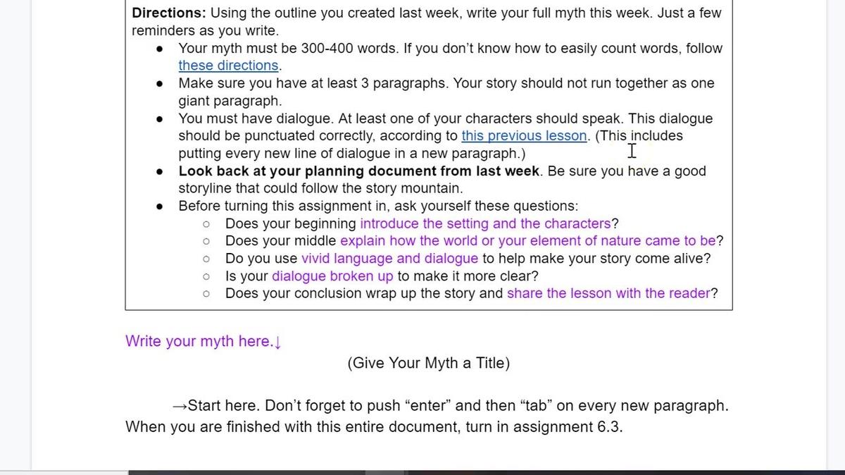 Write a Myth Part 2