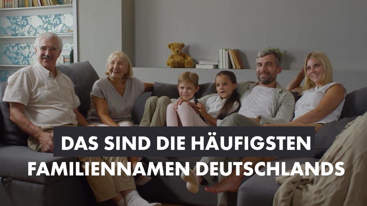 Das sind die häufigsten Familiennamen Deutschlands