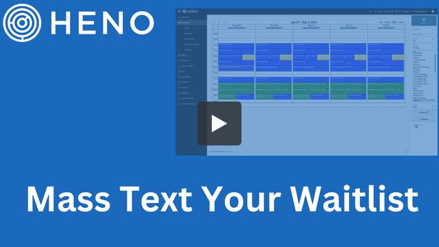 Mass text your waitlist