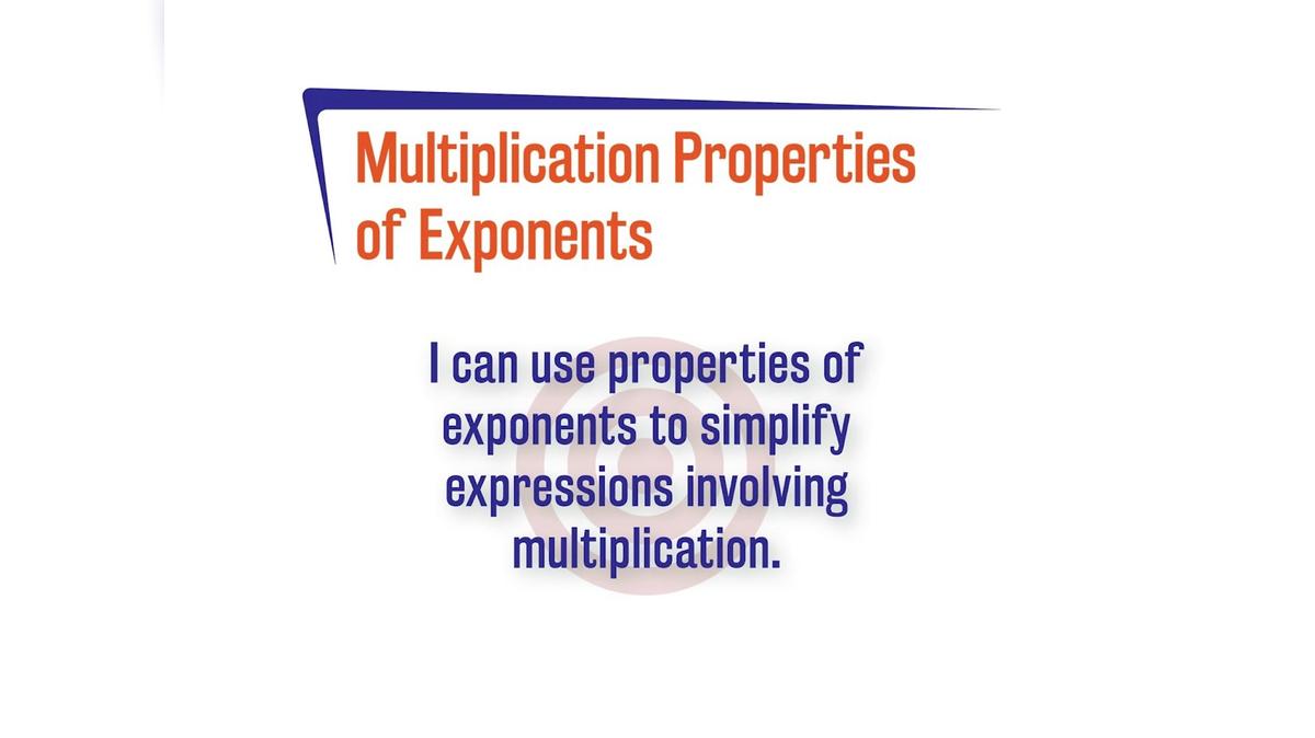OR 2AC.12.1 Multiplication Properties of Exponents