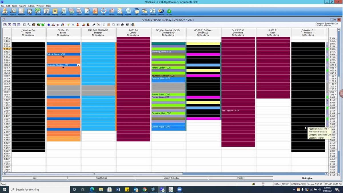Task- Predetermination for Crosslinking NextGen, Practice Management (2)