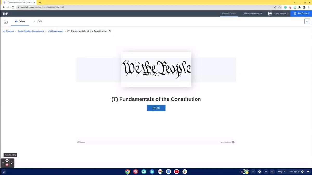 Fundamentals of the Constitution Guide