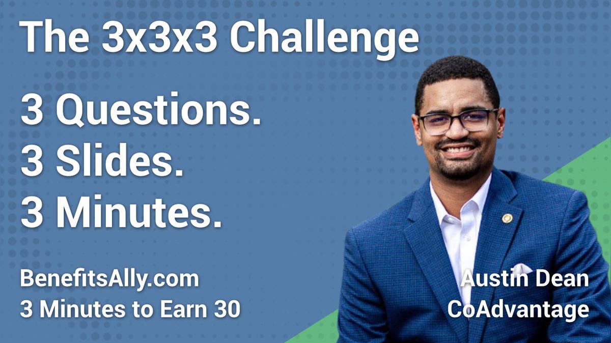 CoAdvantage - 3x3x3 Challenge with Austin Dean O'Brien, GBDS