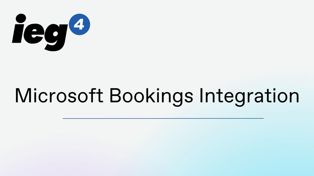 Microsoft Bookings Integration for eDesigner