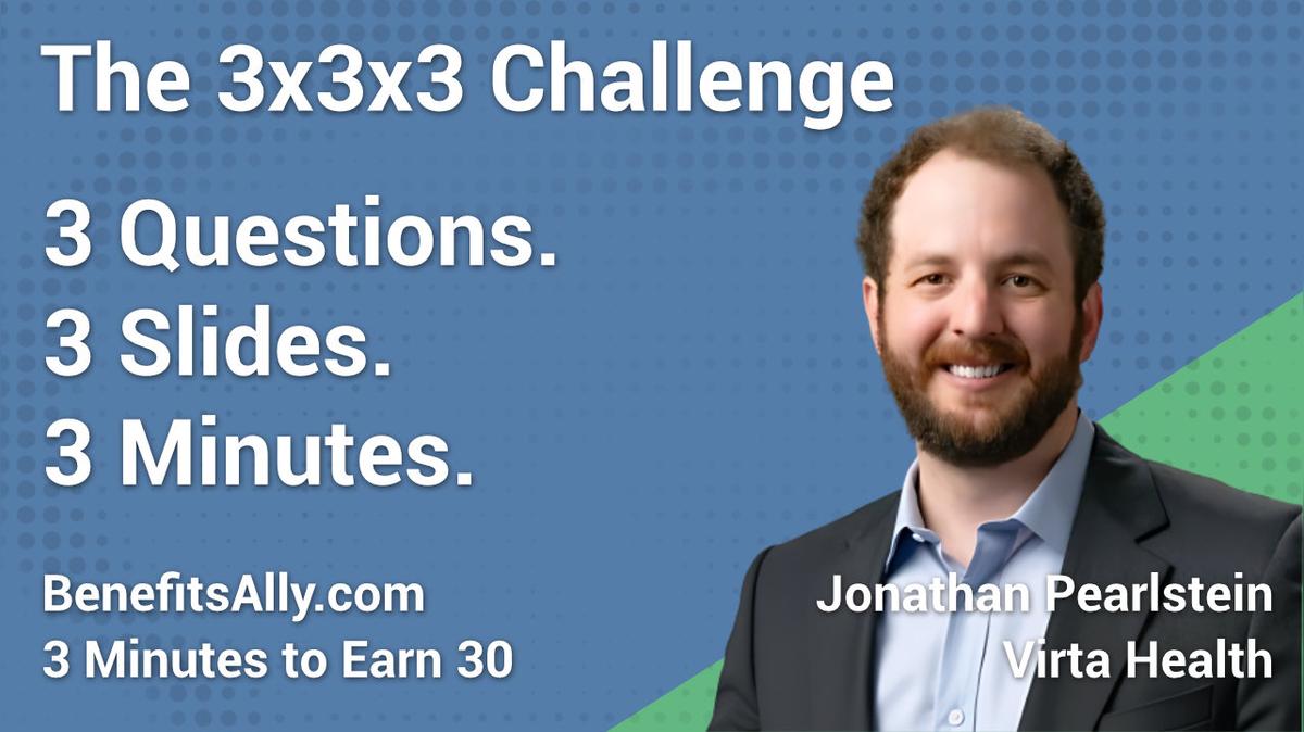 Virta Health - 3x3x3 Challenge with Jonathan Pearlstein