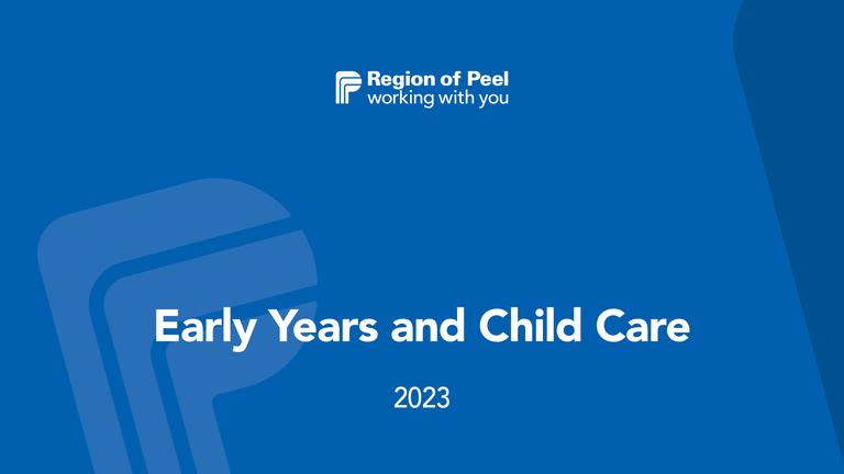Peel Early Years and Child Care 2023