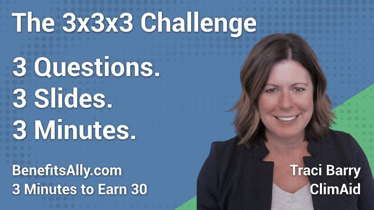 ClaimAid - 3x3x3 Challenge with Traci Barry