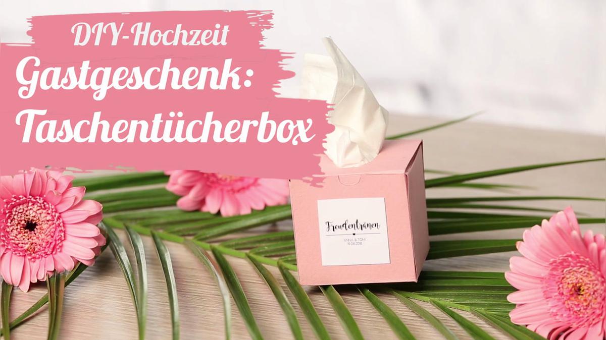 Gastgeschenk: Taschentücherbox
