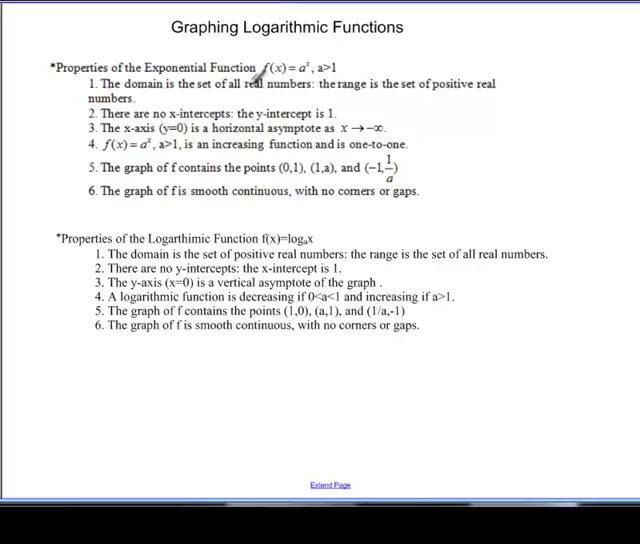 Graphing Logarithmic Functions.mp4