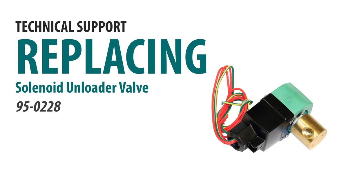 Replacing the Dual Voltage Solenoid Unloader Valve [66-4014]