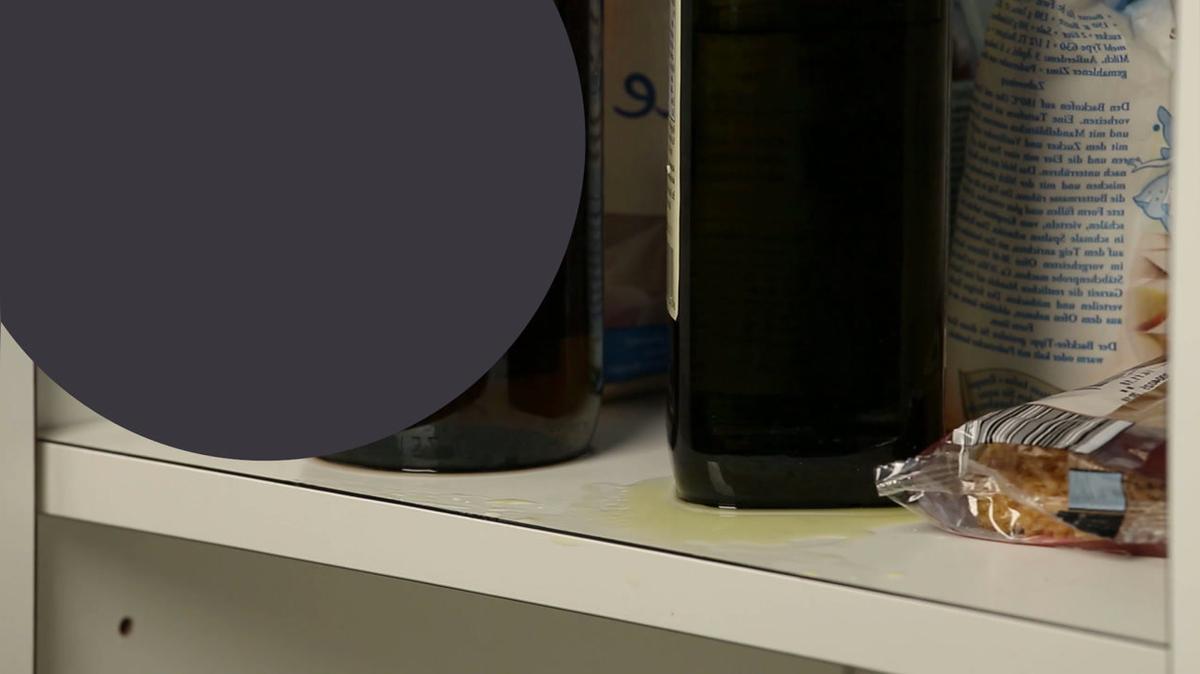 Nie wieder Ölflecken im Küchenschrank