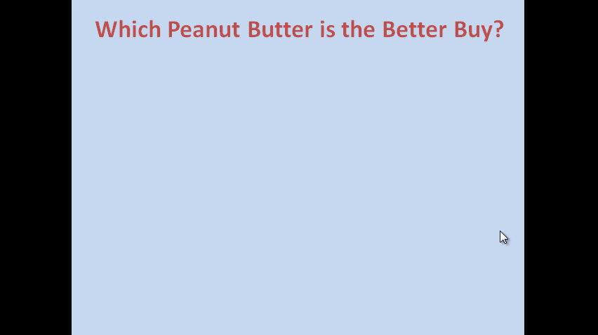Peanut Butter Comparison.mp4