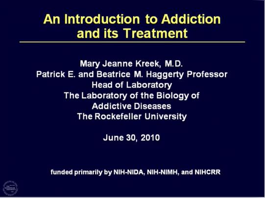 An Introduction to Addiction and its Treatment