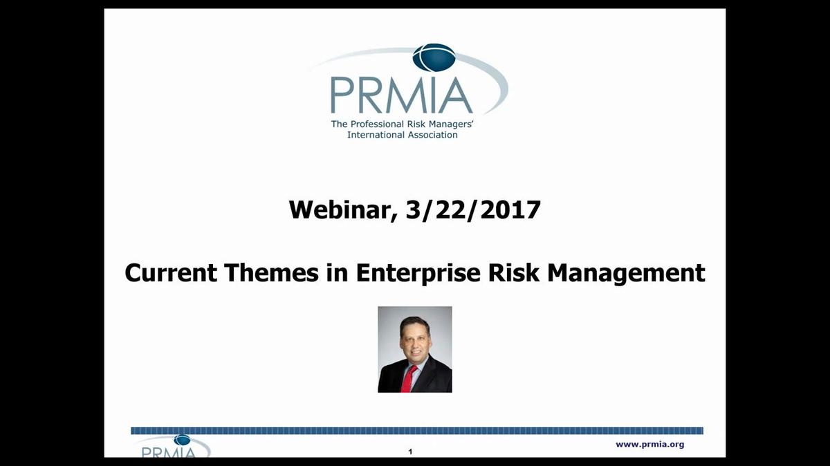 Current Themes in Enterprise Risk Management
