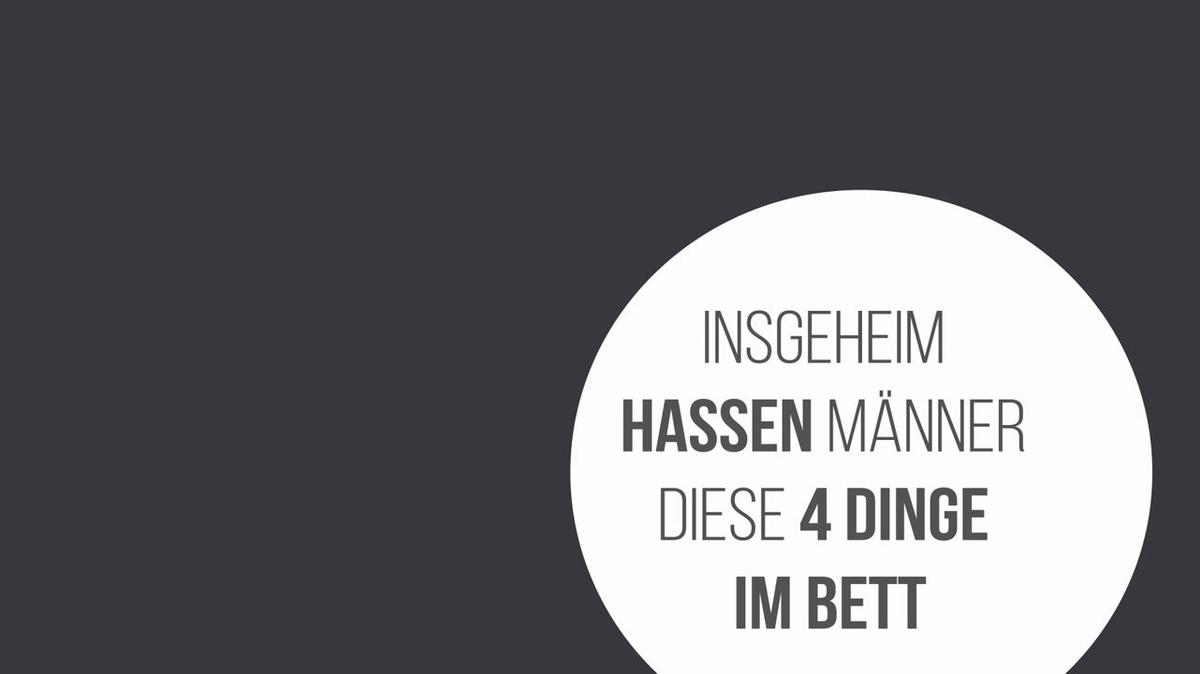 Insgeheim hassen Männer diese 4 Dinge im Bett