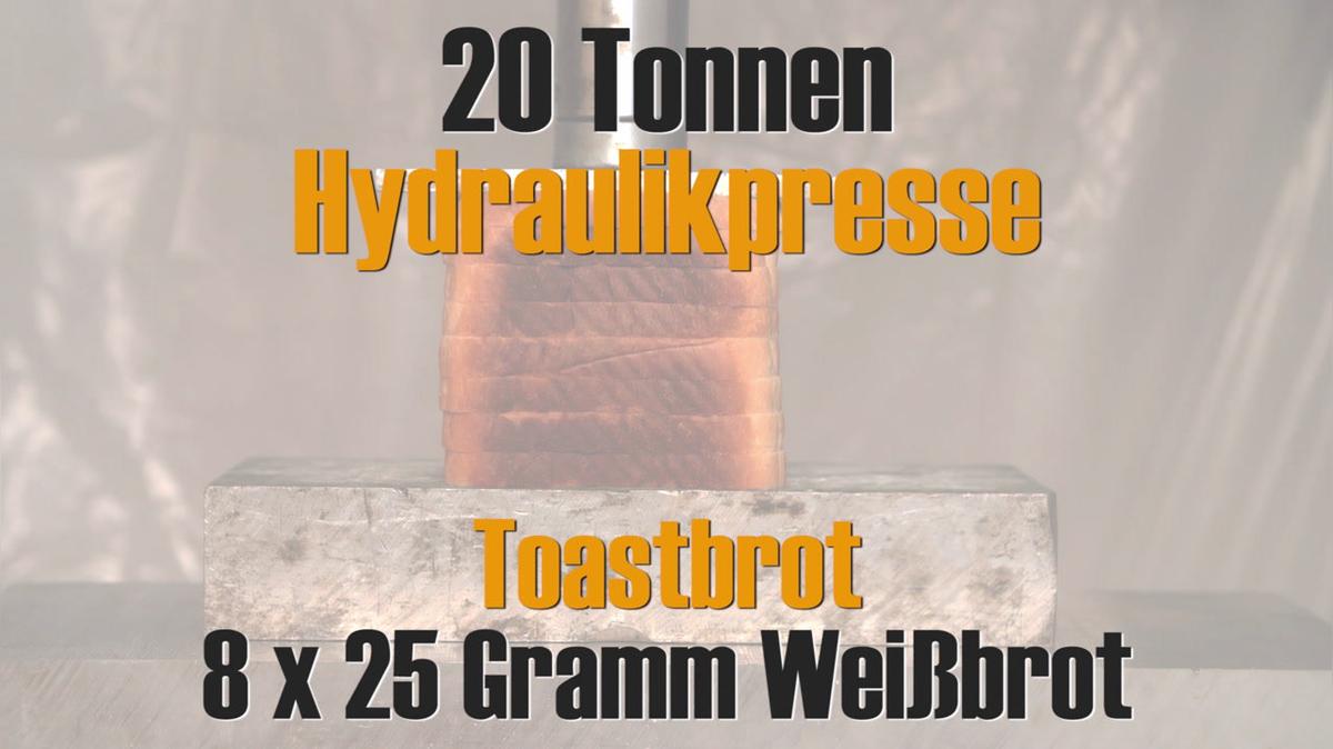Hydraulikpresse vs. Toastbrot
