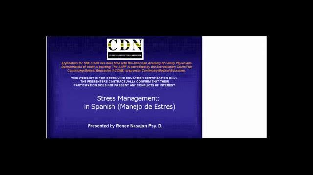 SMART/EST Stress Management Webcast (Spanish)