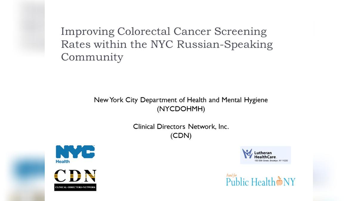 NYC DOHMH - Russian CRC