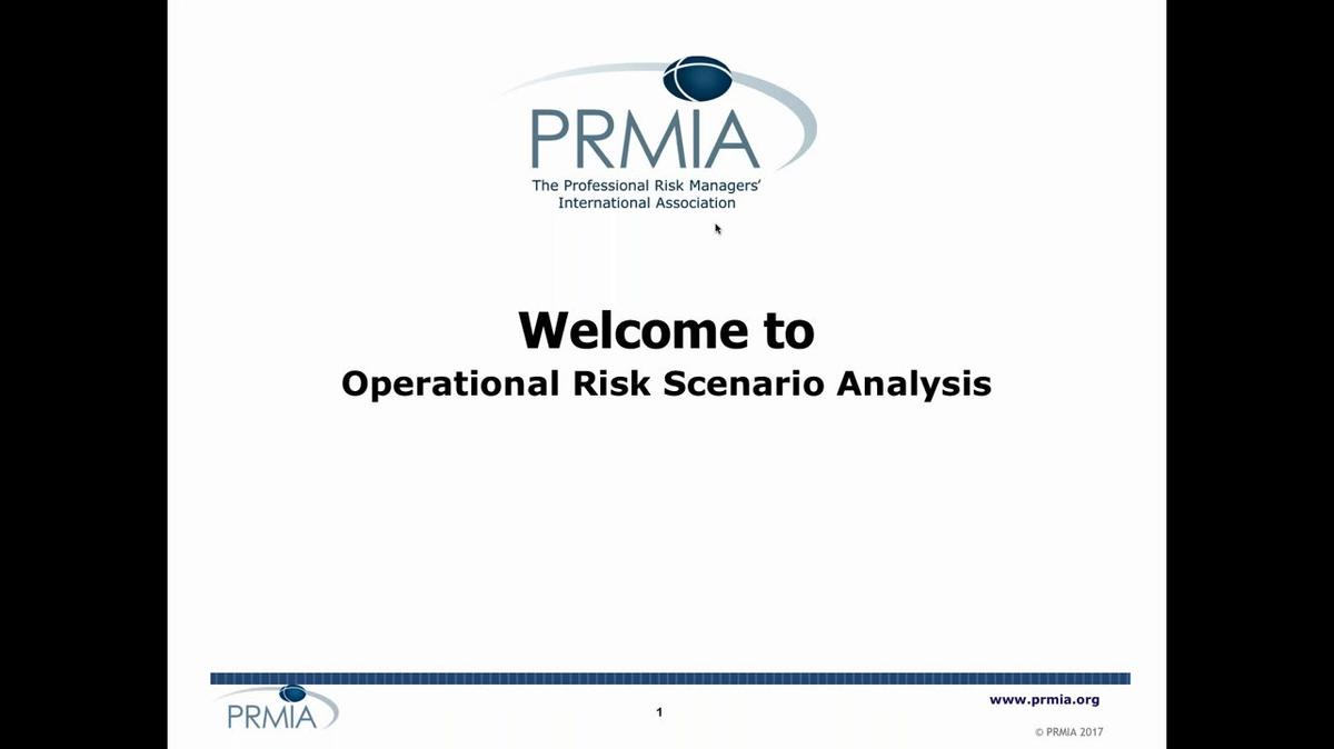 Operational Risk Scenario Analysis