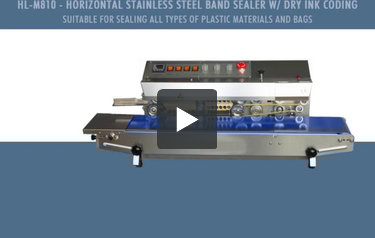 HL-M810 - Horizontal Stainless Steel Band Sealer With Dry Ink Coding