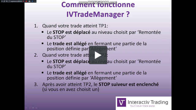 Outils pour traders : IVTradeManager