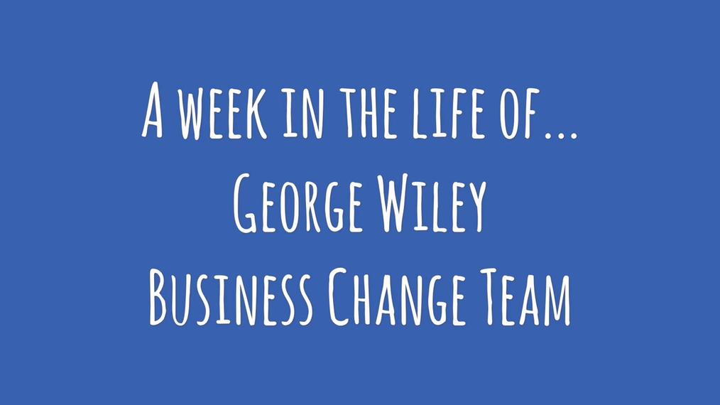 A week in the life of... George Wiley