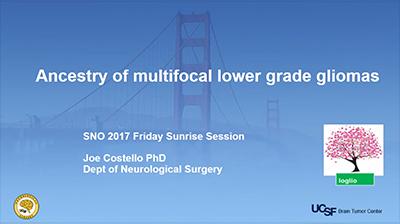 Ancestry of Multifocal Lower Grade Gliomas