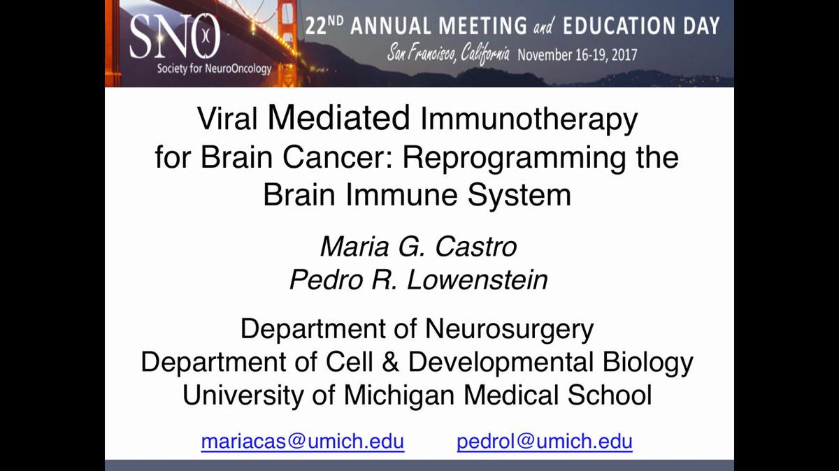Viral Mediated Immunotherapy for Brain Cancer: Reprogramming the Brain Immune System