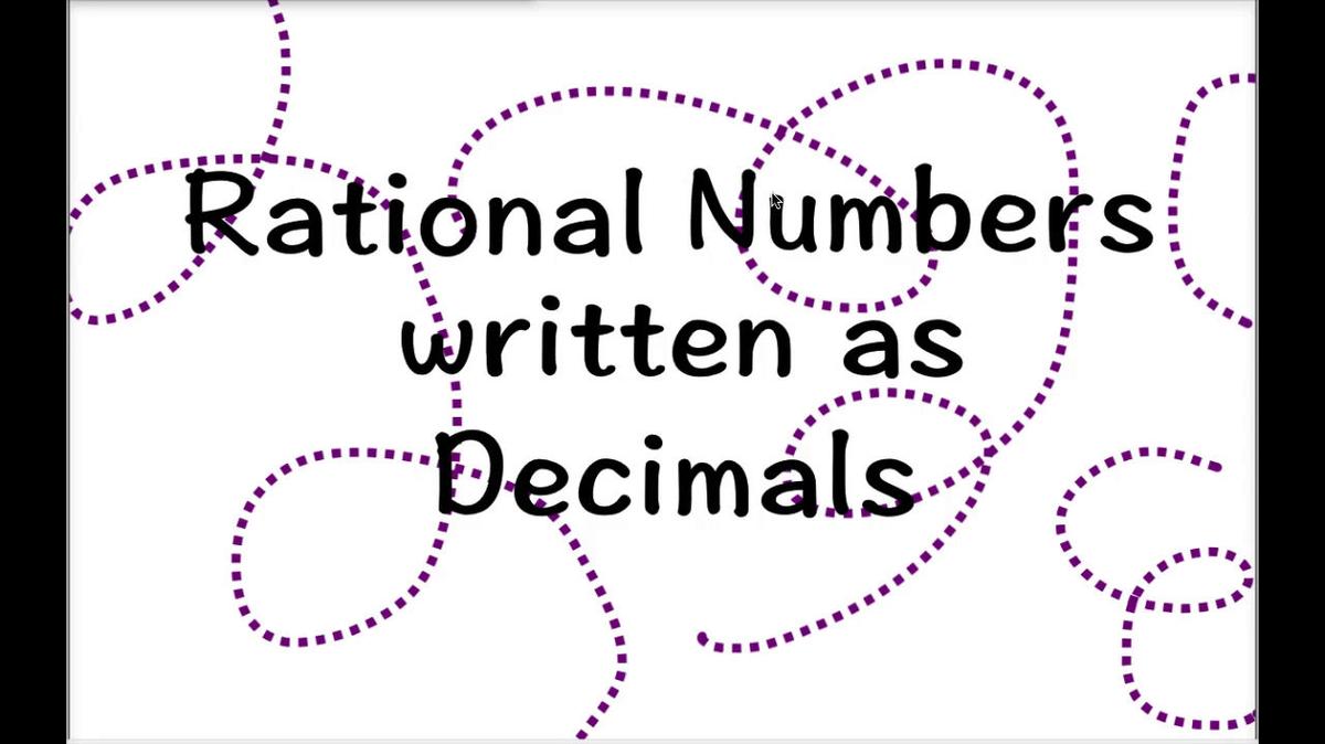 Math 8 Q3 Unit 6 Rational Numbers as Decimals.mp4