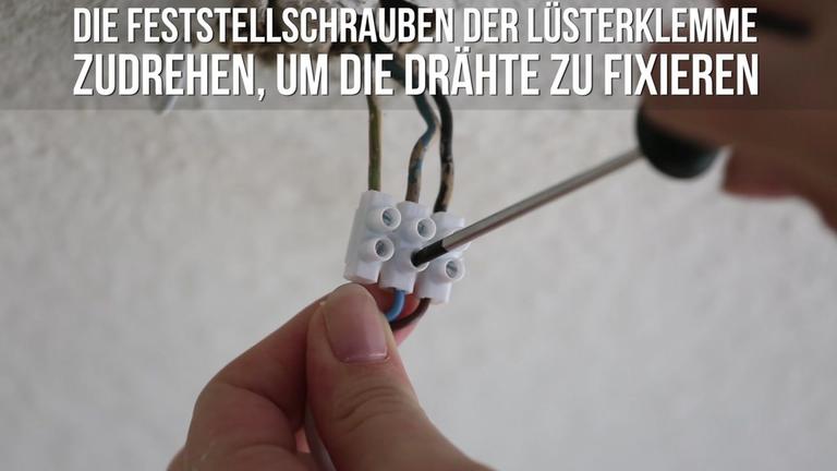 Lampe anschließen