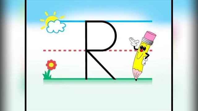mr-pencil-letter r writing.mp4