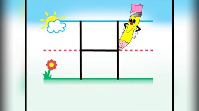 mr-pencil-letter h writing.mp4