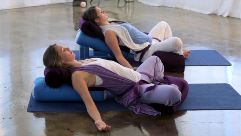 RECLINING BOUND ANGLE - Restorative Yoga