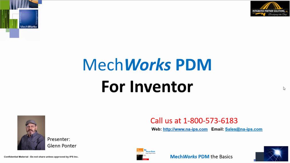 MechWorks PDM for Inventor Tutorial - Introduction Demo