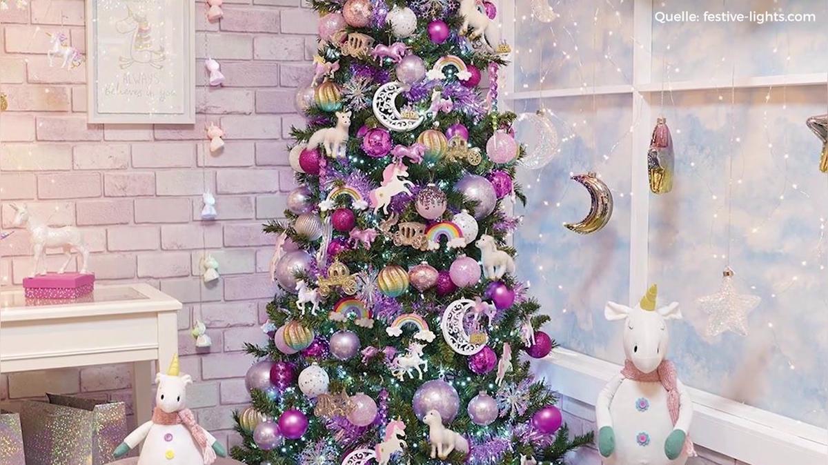 Der Einhorn-Christbaum und weitere skurrile Weihnachtstrends 2019