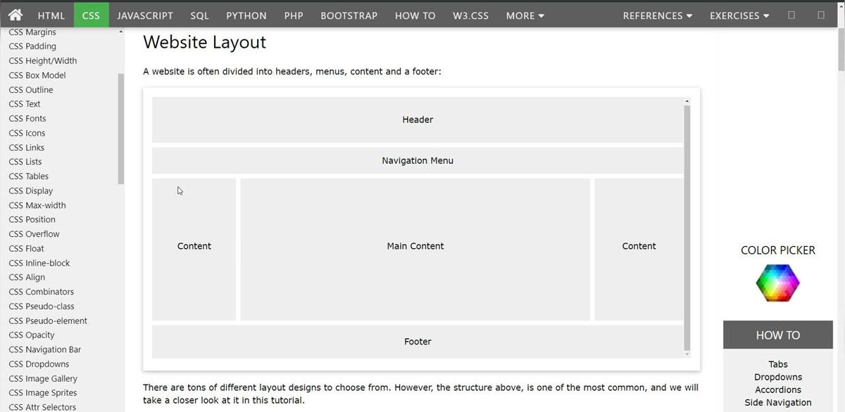 CSS Website Layout
