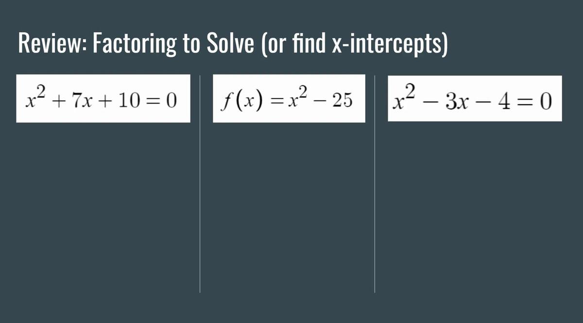 Quick Factoring Review (Secondary Math III).mp4