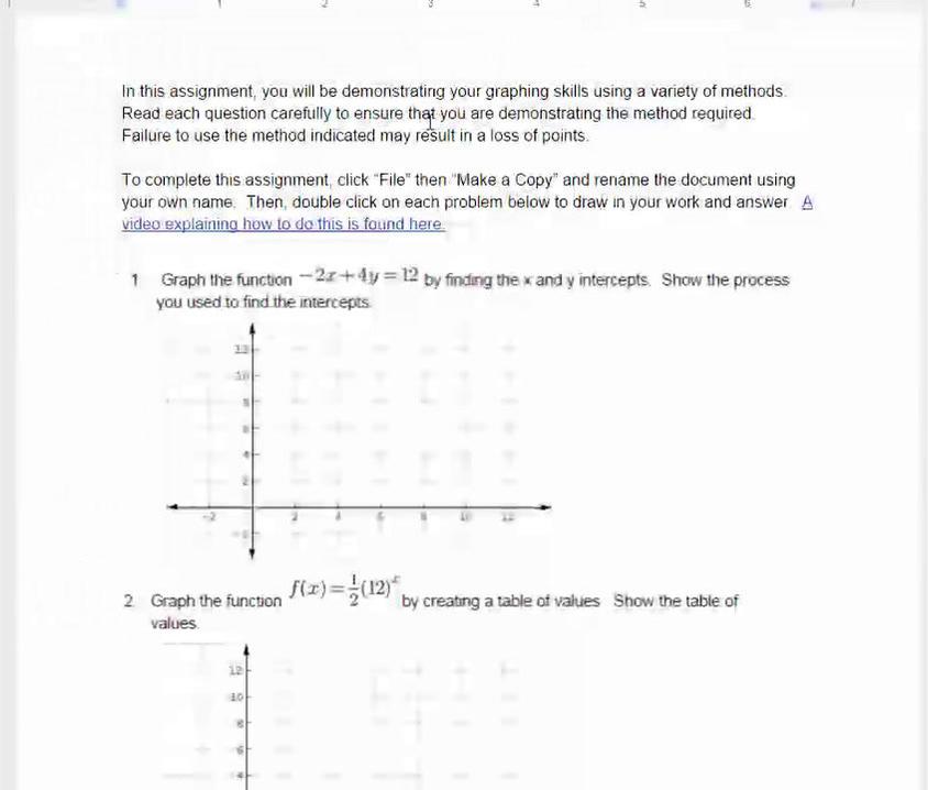 Supplemental Math Homework Help Graphing Linear and Exponential Functions Review.mp4