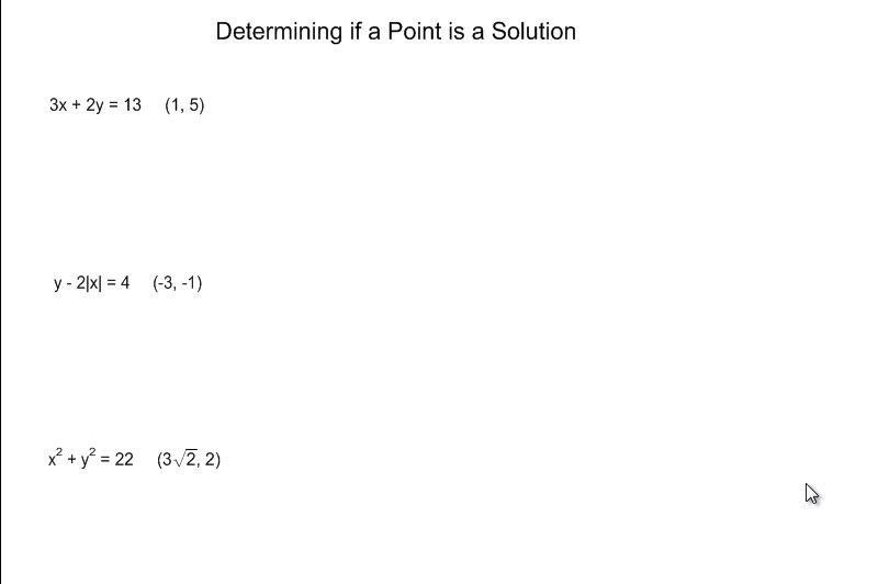 Determining if a Point is a Solution.mp4