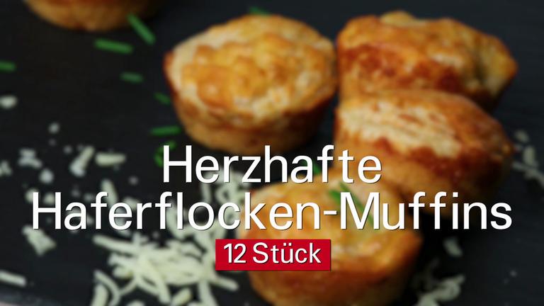 Herzhafte Haferflocken Muffins
