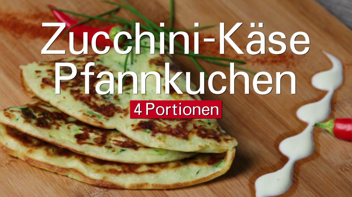 Zucchini Käse Pfannkuchen