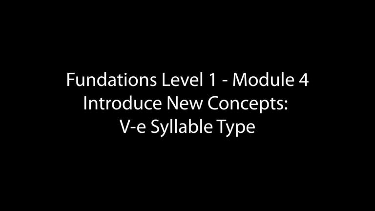 Introduce New Concepts: V-e Syllable Types (10:26)
