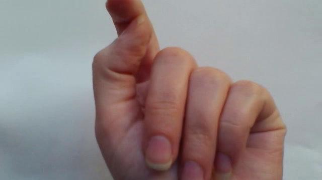 fingerspelling double letters - fist