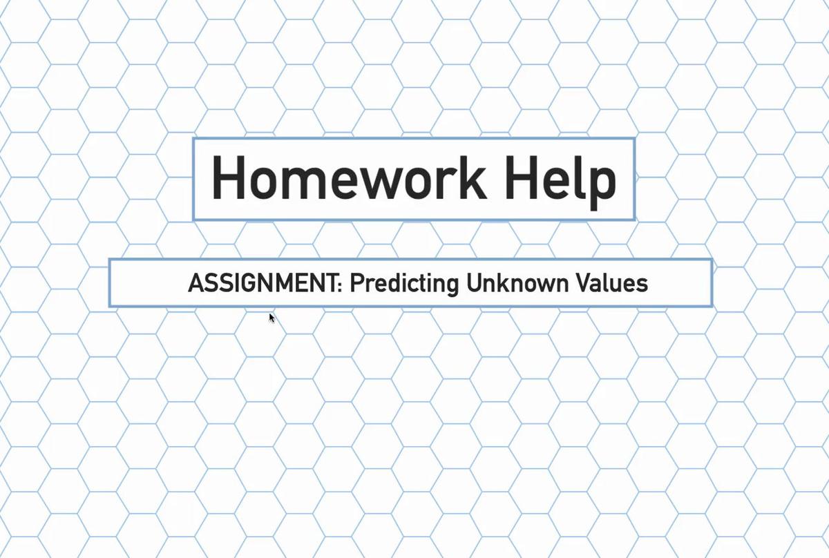 Intro Stats Q3 Predicting Unknown Values HH.mp4