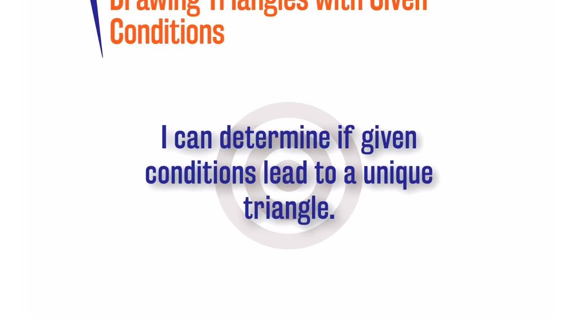 7.8.3 Drawing Triangles with Given Conditions