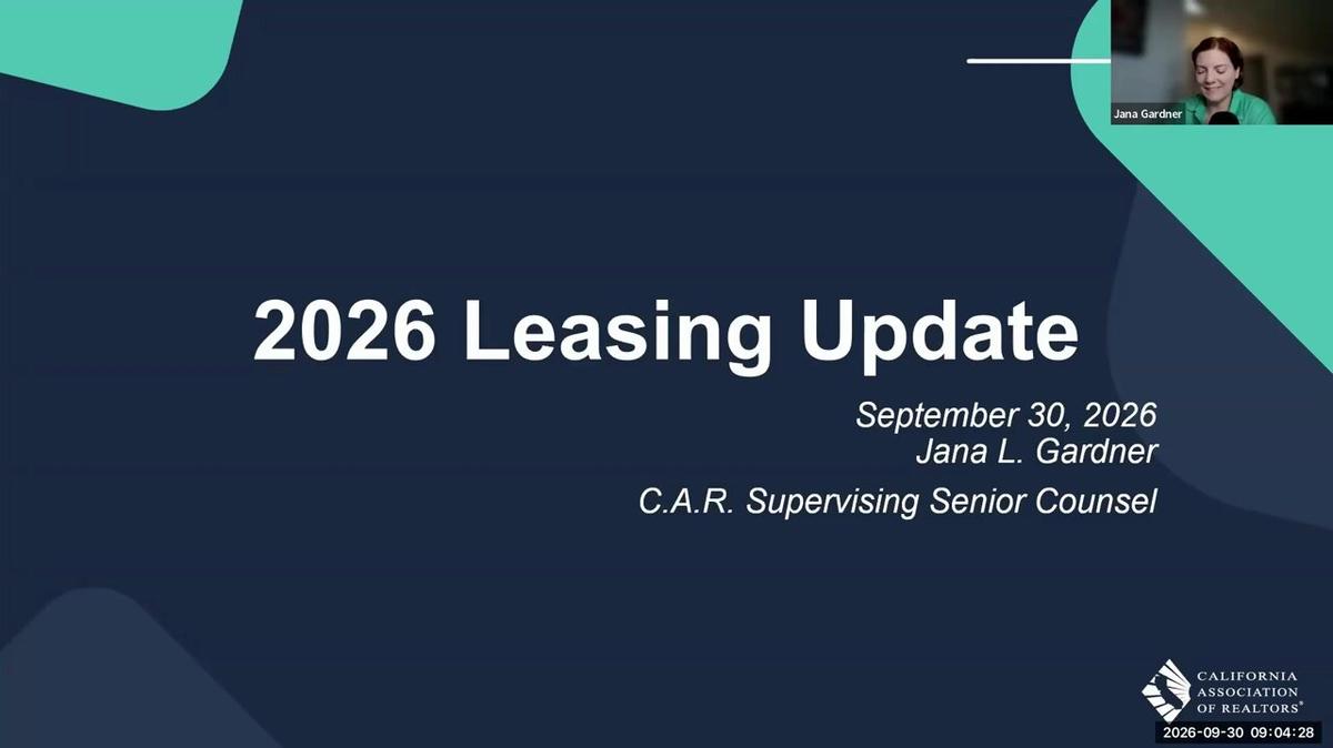 The Leasing Process &amp; 2026 Updates with Jana Gardner (9-30-26)