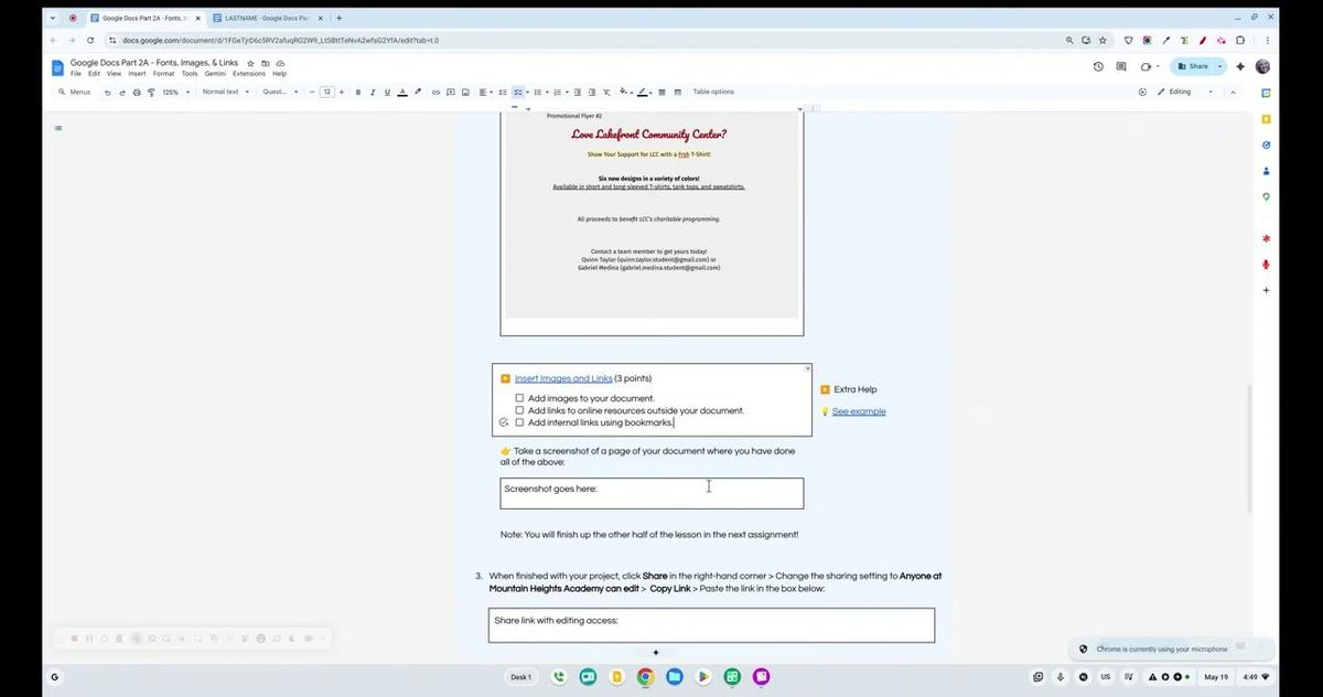 Insert Images and Links