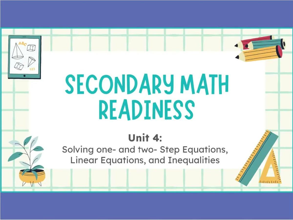 4.11 Graphing Lines in Slope Intercept Form - SMR-1